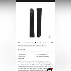 Cornelia James Hermione | Satin Opera Glove